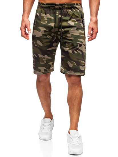 Men's Camo Shorts Green Bolf JX863