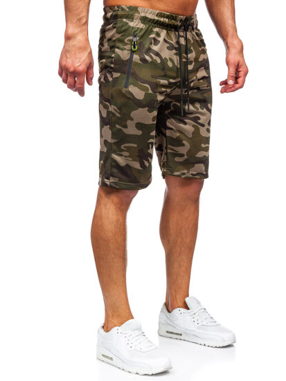 Men's Camo Shorts Green Bolf JX873