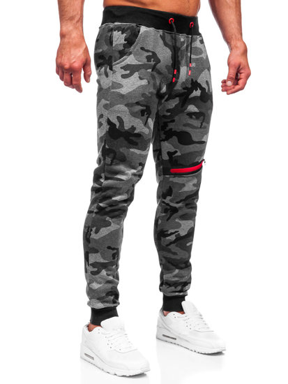 Men's Camo Sweatpants Graphite Bolf KK04