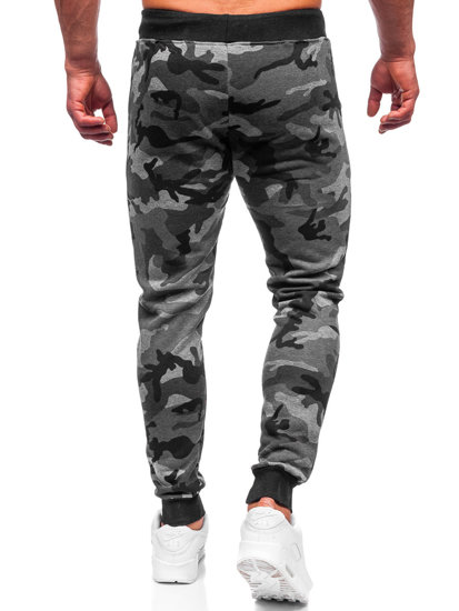 Men's Camo Sweatpants Graphite Bolf KK04