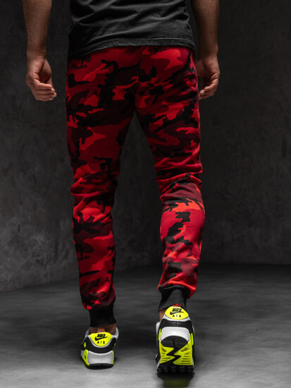 Men's Camo Sweatpants Red Bolf KK04A1