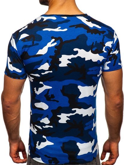 Men's Camo T-shirt Blue Bolf S807