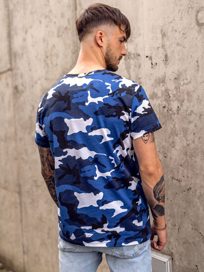 Men's Camo T-shirt Blue Bolf S807A1