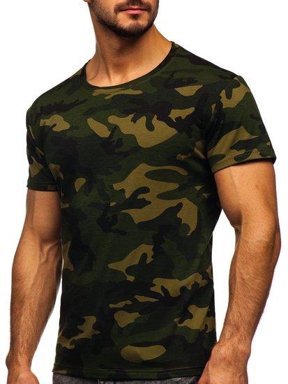 Men's Camo T-shirt Khaki Bolf S807