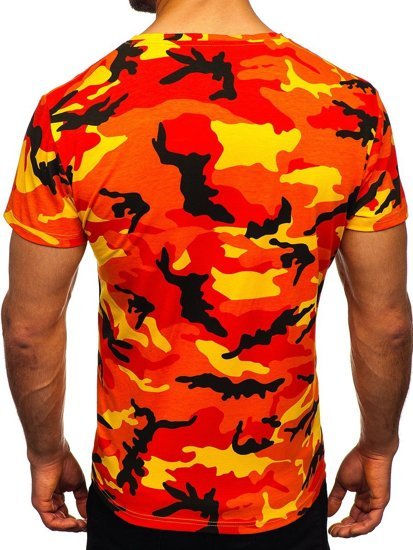 Men's Camo T-shirt Orange Bolf S807