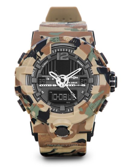 Men's Camo Wristwatch Brown Bolf 3261