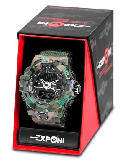 Men's Camo Wristwatch Green Bolf 3261