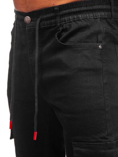 Men's Cargo Jeans Black Bolf 9503