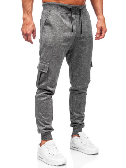 Men's Cargo Jogger Sweatpants Graphite Bolf 8K1130