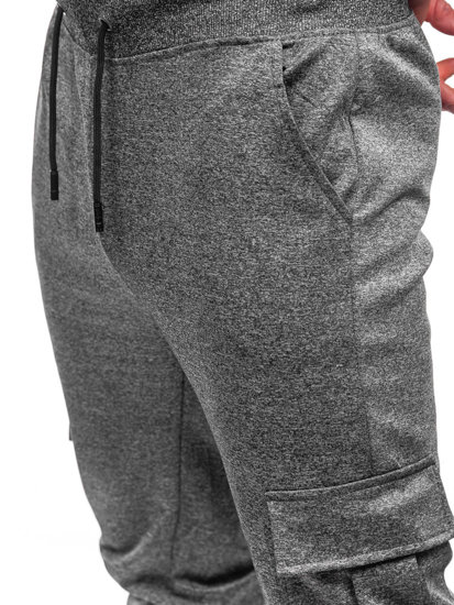 Men's Cargo Jogger Sweatpants Graphite Bolf 8K1130