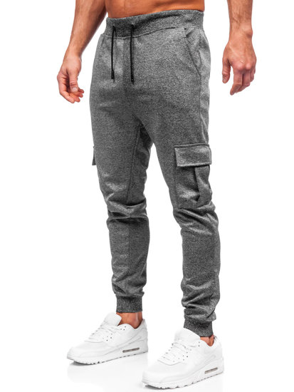 Men's Cargo Jogger Sweatpants Graphite Bolf 8K1130