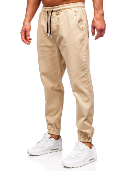 Men's Cargo Joggers Beige Bolf 001