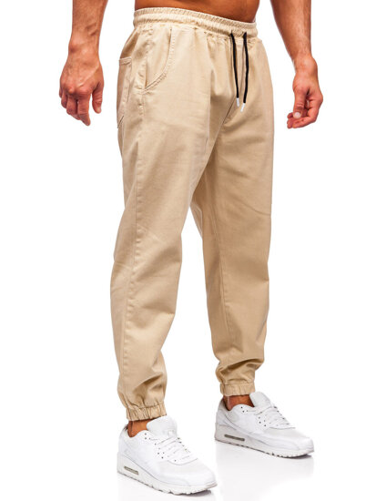 Men's Cargo Joggers Beige Bolf 001