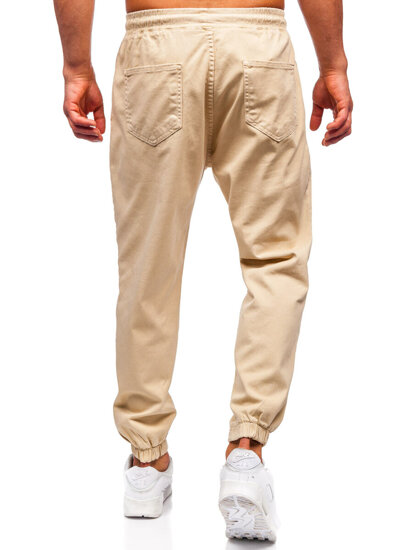 Men's Cargo Joggers Beige Bolf 001