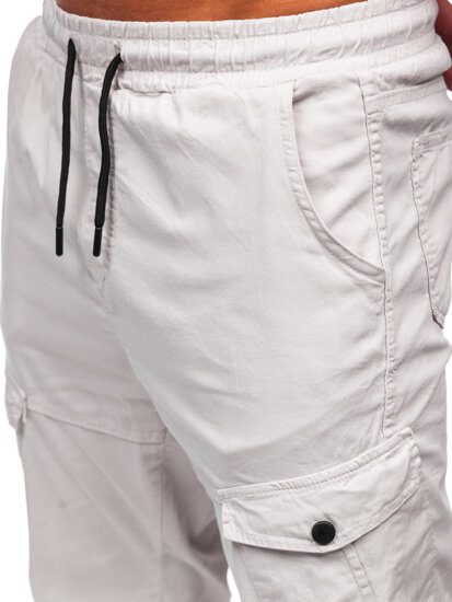 Men's Cargo Joggers Beige Bolf 384