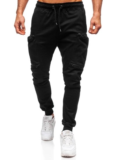 Men's Cargo Joggers Black Bolf 0475