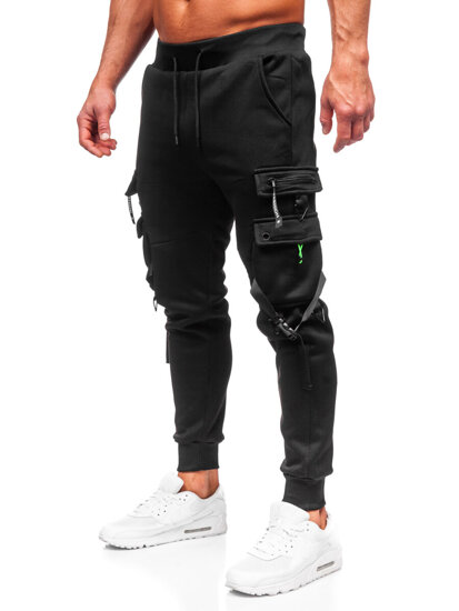 Men's Cargo Joggers Black Bolf HSS015