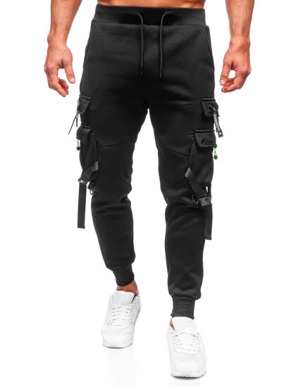 Men's Cargo Joggers Black Bolf HSS015