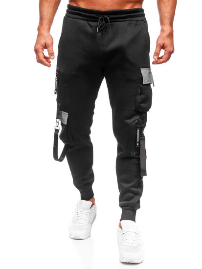 Men's Cargo Joggers Black Bolf HSS020