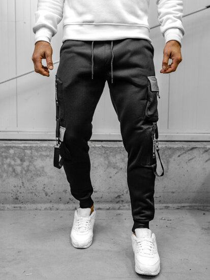 Men's Cargo Joggers Black Bolf HSS020A