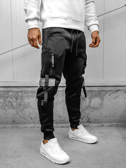 Men's Cargo Joggers Black Bolf HSS020A