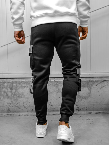 Men's Cargo Joggers Black Bolf HSS020A