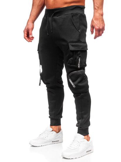 Men's Cargo Joggers Black Bolf HSS118