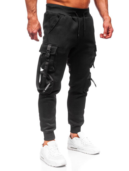 Men's Cargo Joggers Black Bolf HSS118