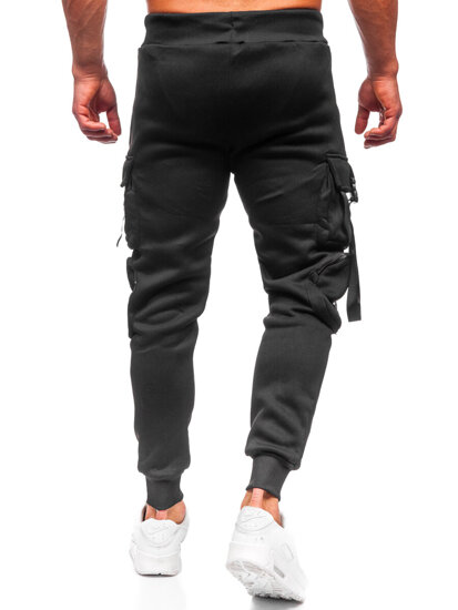 Men's Cargo Joggers Black Bolf HSS118