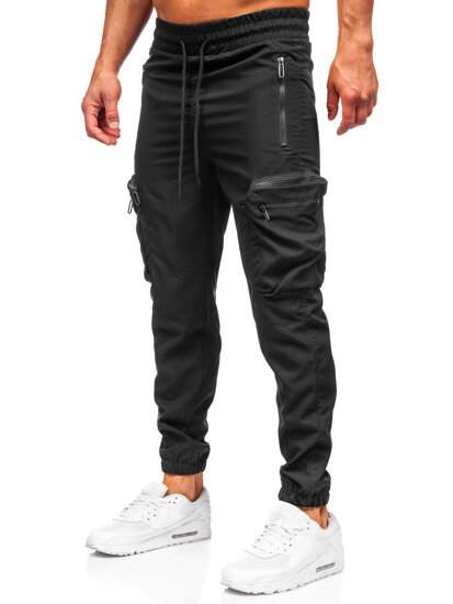 Men’s Cargo Joggers Black Bolf HSS296