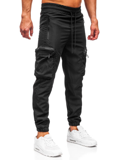 Men’s Cargo Joggers Black Bolf HSS296