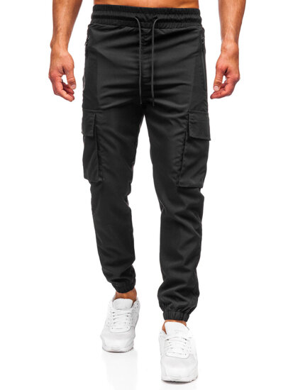 Men’s Cargo Joggers Black Bolf HSS297