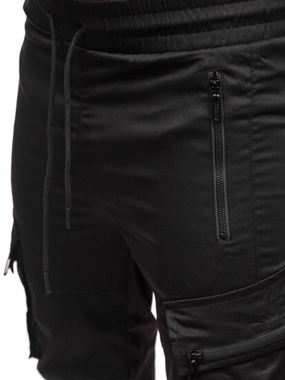 Men’s Cargo Joggers Black Bolf HSS300