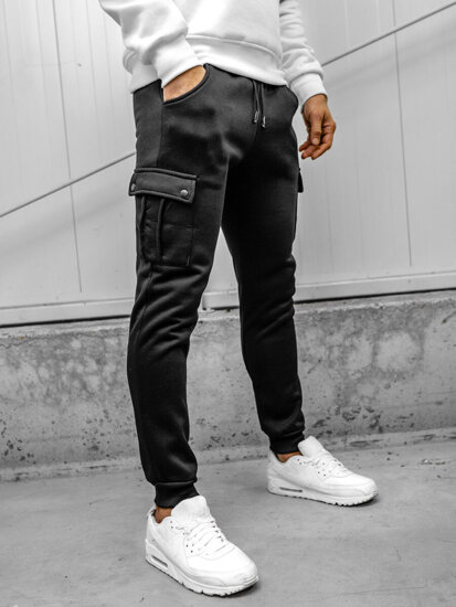 Men's Cargo Joggers Black Bolf HY-809A