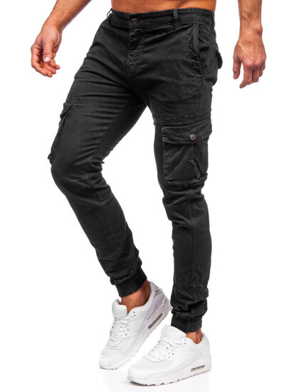 Men's Cargo Joggers Black Bolf JM5502