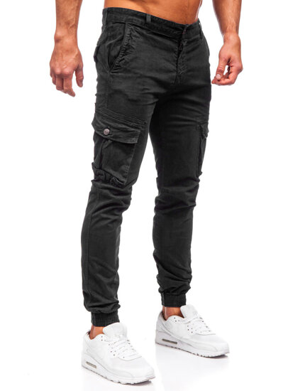 Men's Cargo Joggers Black Bolf JM5502