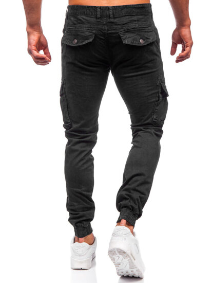 Men's Cargo Joggers Black Bolf JM5502