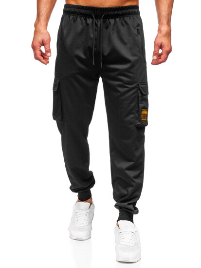 Men's Cargo Joggers Black Bolf JX6359