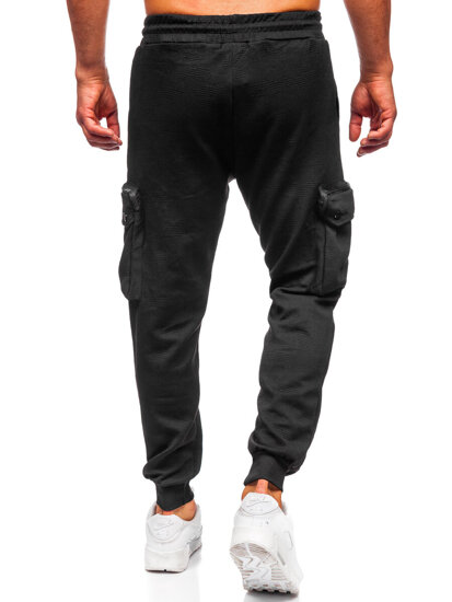 Men's Cargo Joggers Black Bolf K17