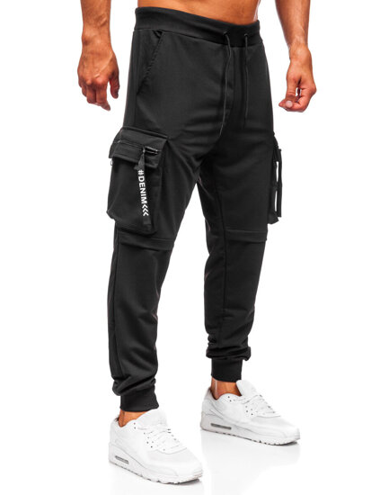 Men’s Cargo Joggers Black Bolf K19