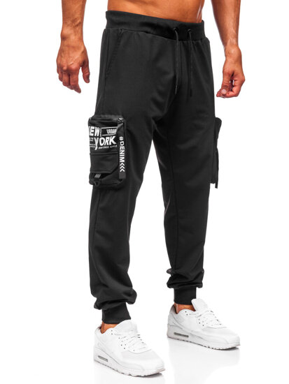 Men’s Cargo Joggers Black Bolf K20