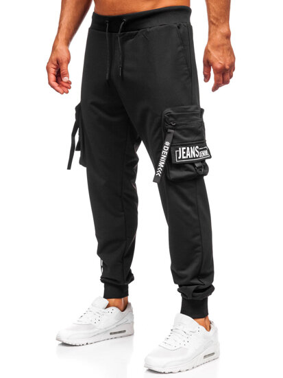 Men’s Cargo Joggers Black Bolf K21