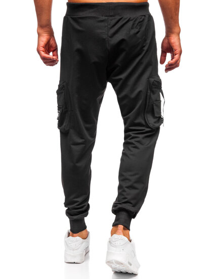 Men’s Cargo Joggers Black Bolf K21