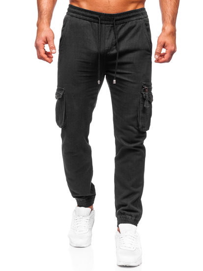 Men's Cargo Joggers Black Bolf MP0181N