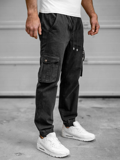 Men's Cargo Joggers Black Bolf MP0181NA