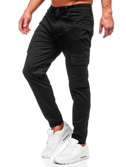 Men's Cargo Joggers Black Bolf S201