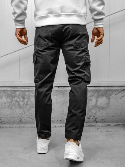 Men's Cargo Joggers Black Bolf S201A