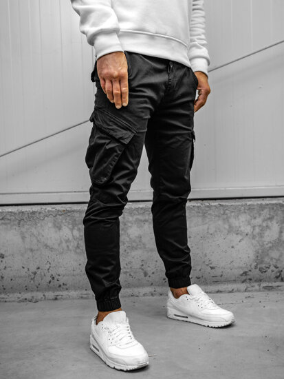 Men's Cargo Joggers Black Bolf SK850A