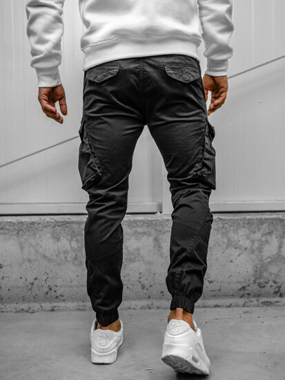 Men's Cargo Joggers Black Bolf SK850A