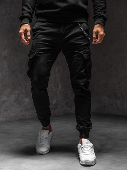 Men's Cargo Joggers Black Bolf SK850B